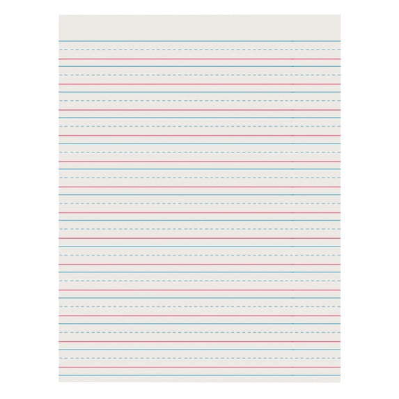 Pacon Newsprint Handwriting Paper, Skip-A-Line, Grades 2-3, 1/2