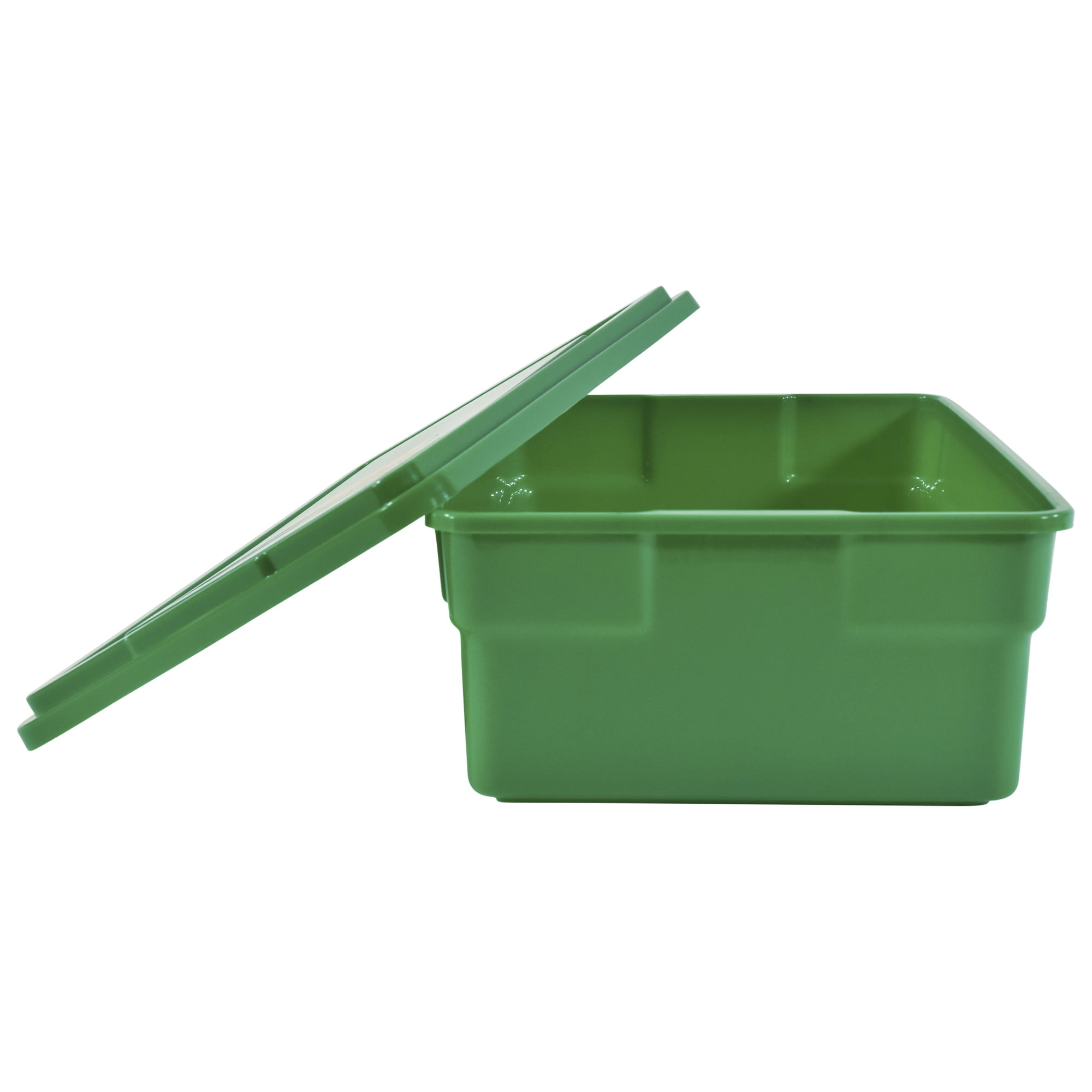 Storex Classroom Storage Bin, 16-3/4 x 11-7/8 x 8-1/4 Inches, Green, Pack  of 6