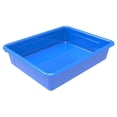thumbnail image 1 of School Smart Storage Tray, Letter Size, 10-3/4 x 13-1/4 x 3 Inches, Blue, 1 of 11
