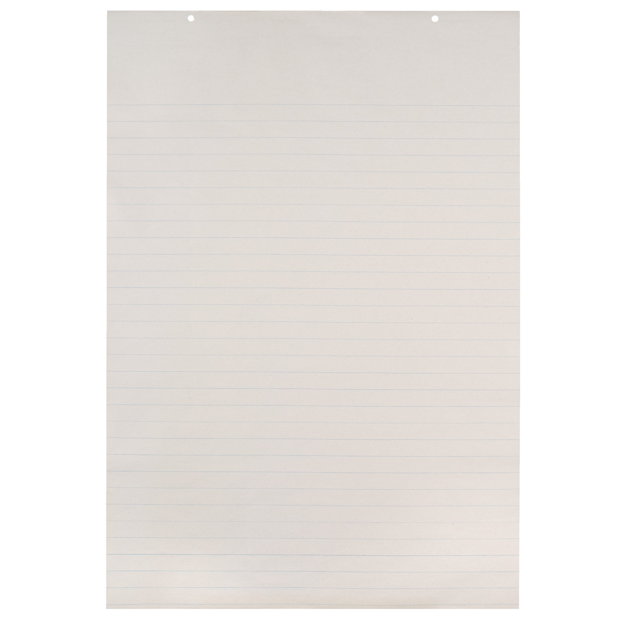 School Smart Newsprint Story Chart Pad, 1 inch Ruling, 24 inch x 36 inch, 100 Sheets, White