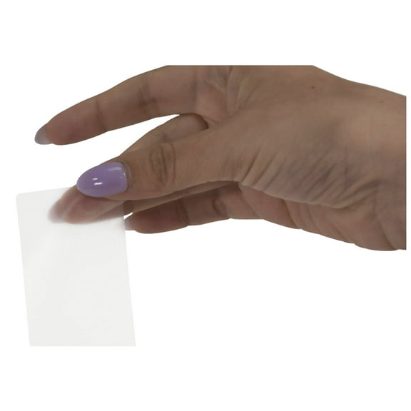 Vinyl Label Protectors, Round Corner Rectangle, 1-1/4 x 3-1/8 Inches, Clear, Pack of 500