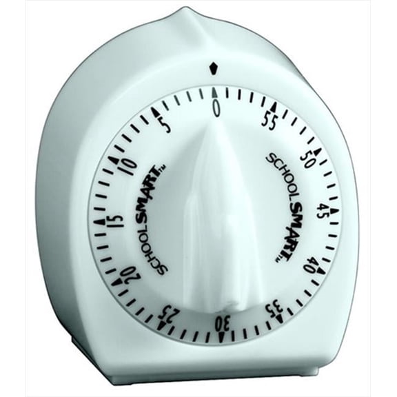 School Smart 084084 Large Minute Timer- 1 - 60 Min- 3-3 & 8 In H x 3 In. -White