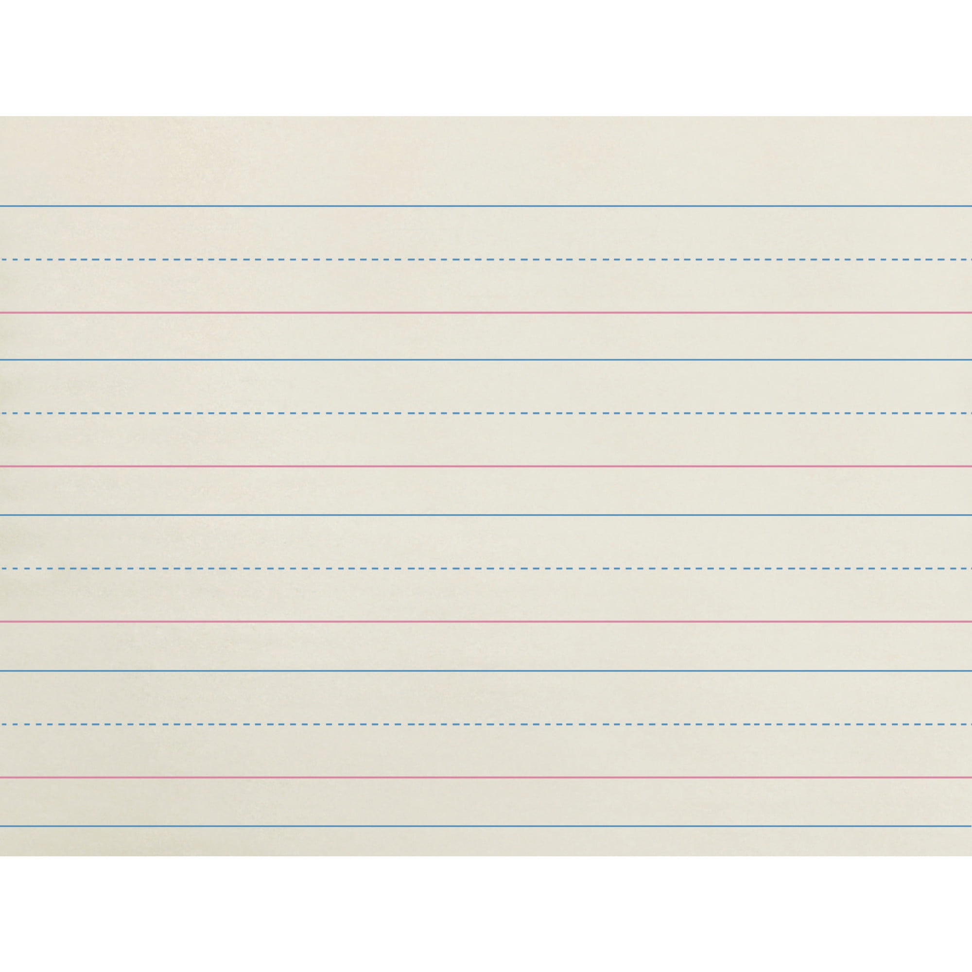 Sulphite Handwriting Paper, Dotted Midline, Grade 1, 5/8 x 5/16