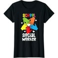 thumbnail image 1 of School Social Worker Rainbow Hands T-Shirt, 1 of 4