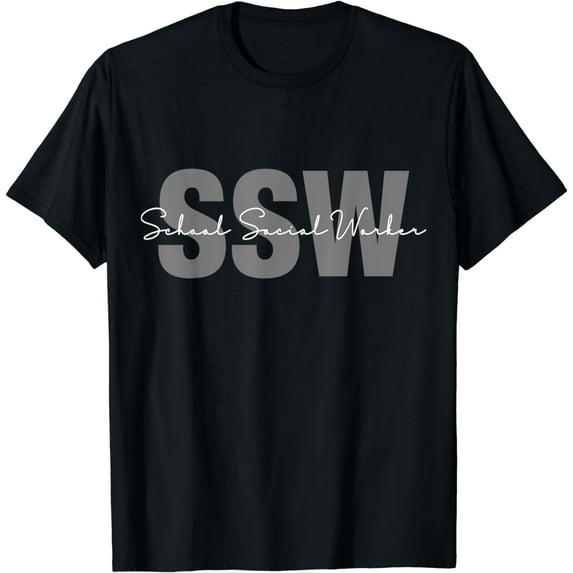 School Social Worker SSW Social Work Student Grad T-Shirt