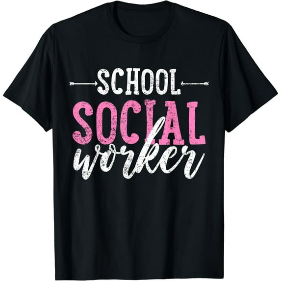 School Social Worker Social Work Vintage Gift T-Shirt