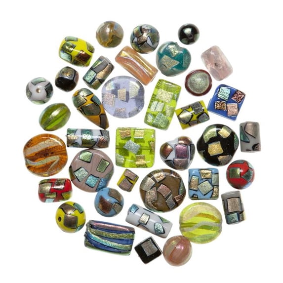 Stanislaus Imports 1569257 4 oz Metallic Accent Beads, Assorted Color