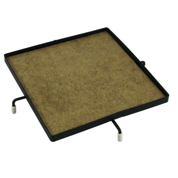 School Specialty Square Trivet with Masonite Board, 4 Legs, 6 X 6 in, Black