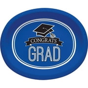 Partypro 320053 Cobalt Blue Grad Oval Platter