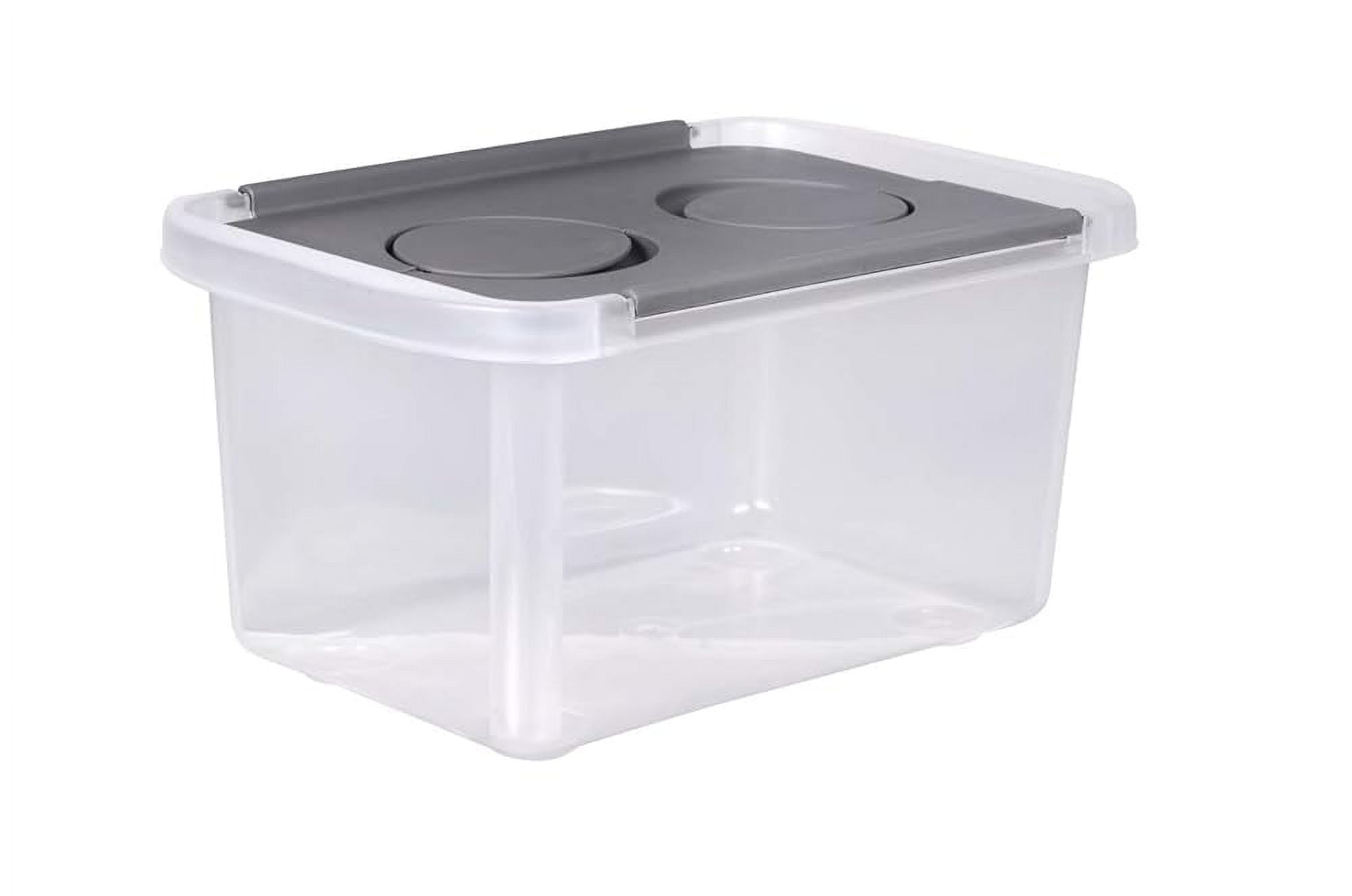 School Storage Box With Hinged Interlocking Lid 3 Quart 10 X 6.5 X 5