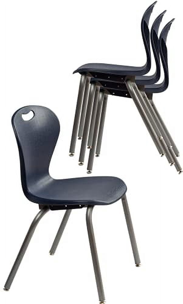 School Student Stack Chair Ergonomic Molded Seat Shell With Robust