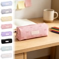 thumbnail image 1 of School_Supplies Under $1 dollars!Special Pencil Case Pouch, 1Pcs Pencil Pouch Pen case Large capacity pencil case with bowknot patterns Stationery bagpencil case office stationery storage bag, Purple, 1 of 7