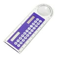 thumbnail image 1 of School Supplies 3-in-1 10cm Solar Ruler Calculator Multifunctional Large Display Screen Mini Solar Card Ruler Calculator Family Gifts, 1 of 4