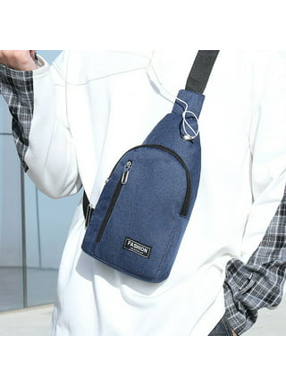 Crossbody Bag Small Casual Messenger Shoulder Bag Handbag Cell Phone Pouch  Purse for Women Men Kids Bird Blue Ink Style