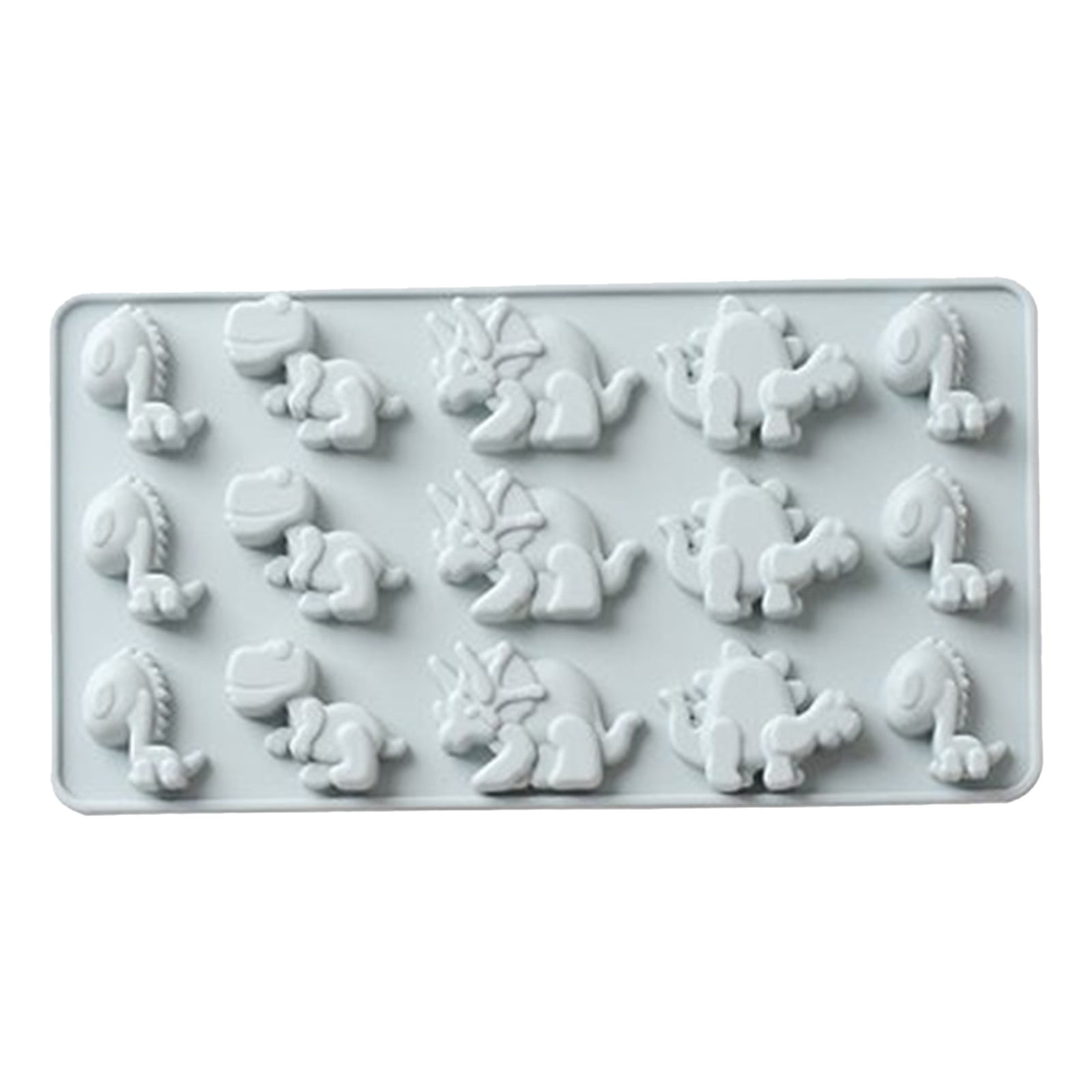 Back to School, Adyi Silicone Molds, 15 Slots Cute Dinosaur Silicone