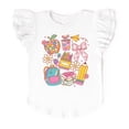 thumbnail image 1 of School Supplies Coquette - Kids Flutter Sleeve Tee, 1 of 8