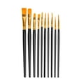 thumbnail image 1 of 10Pcs Plastic Rod Oil Brushes Set,Painting Watercolor Hand Painted Art Brush Oil Brush Set,for Fine Brushes,Gouache,Watercolour,Acrylic,Oil Painting, 1 of 9