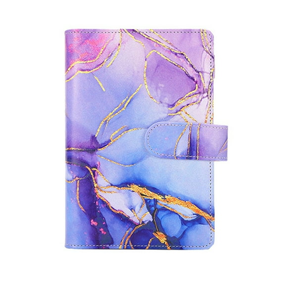 School Supplies Elementary Students A6 Refillable Notebook PU Leather 6 Ring Budget Organizer For A6 Filler Paper Loose Leaf Personal Planner Cover