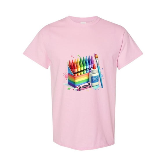 School Supplies Graphic For An Art Teacher's Appreciation Unisex T-Shirt, up to size 5XL