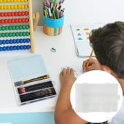 Lzobxe Pencil Case Plastic Large Capacity Pencil Boxes, Clear