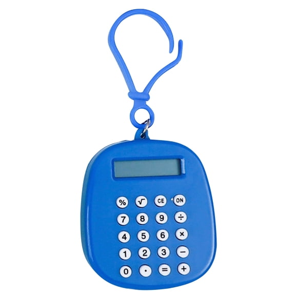 School Supplies Mini Calculator 8-digit Silent Portable Keychain Small Computer on Clearance