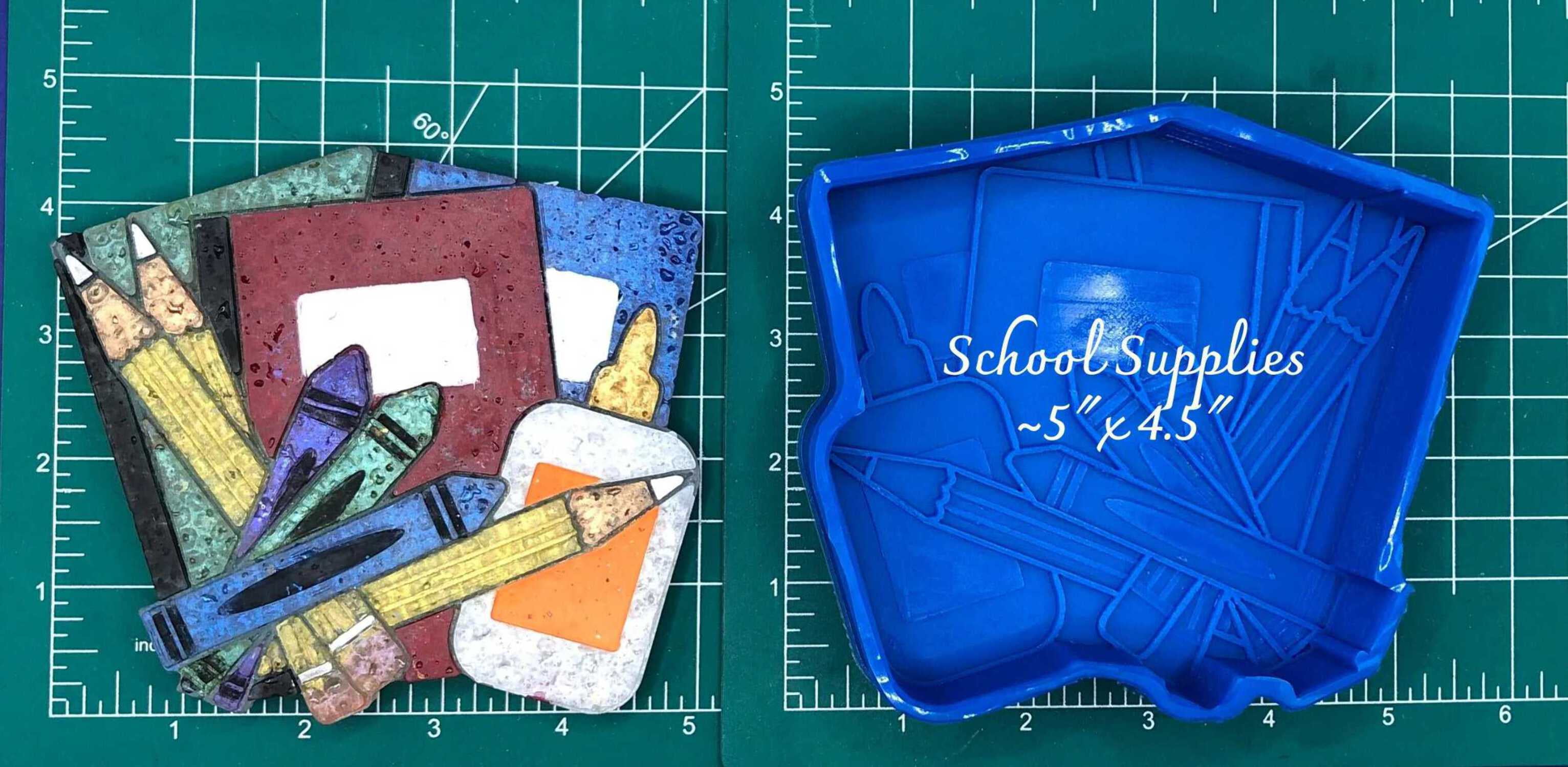 School Supplies Silicone Freshie Mold
