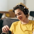 thumbnail image 1 of School Supplies Skegnu Wireless Headest Bluetooth Earphones With Bass Intelligent Noise Reduction Long Range Foldable Bluetooth 5.0/TF Card Holiday Gift Finder, 1 of 7