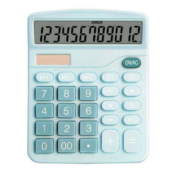 School Supplies under $5 Calculator 12 Digit Desktop Basic Calculato -Power With Large LCD Display Gifts Clearance