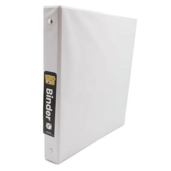 School Supply Boxes | 1" 3 Ring Binder with Pockets | 24 Pack | White Binder