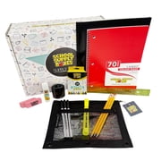 School Supply Boxes | Budget Saver Bundle 1 Box | Affordable Back to School Bundle for Students & Teachers | Includes Pencils, Crayons, Notebook, Folder, Ruler & More