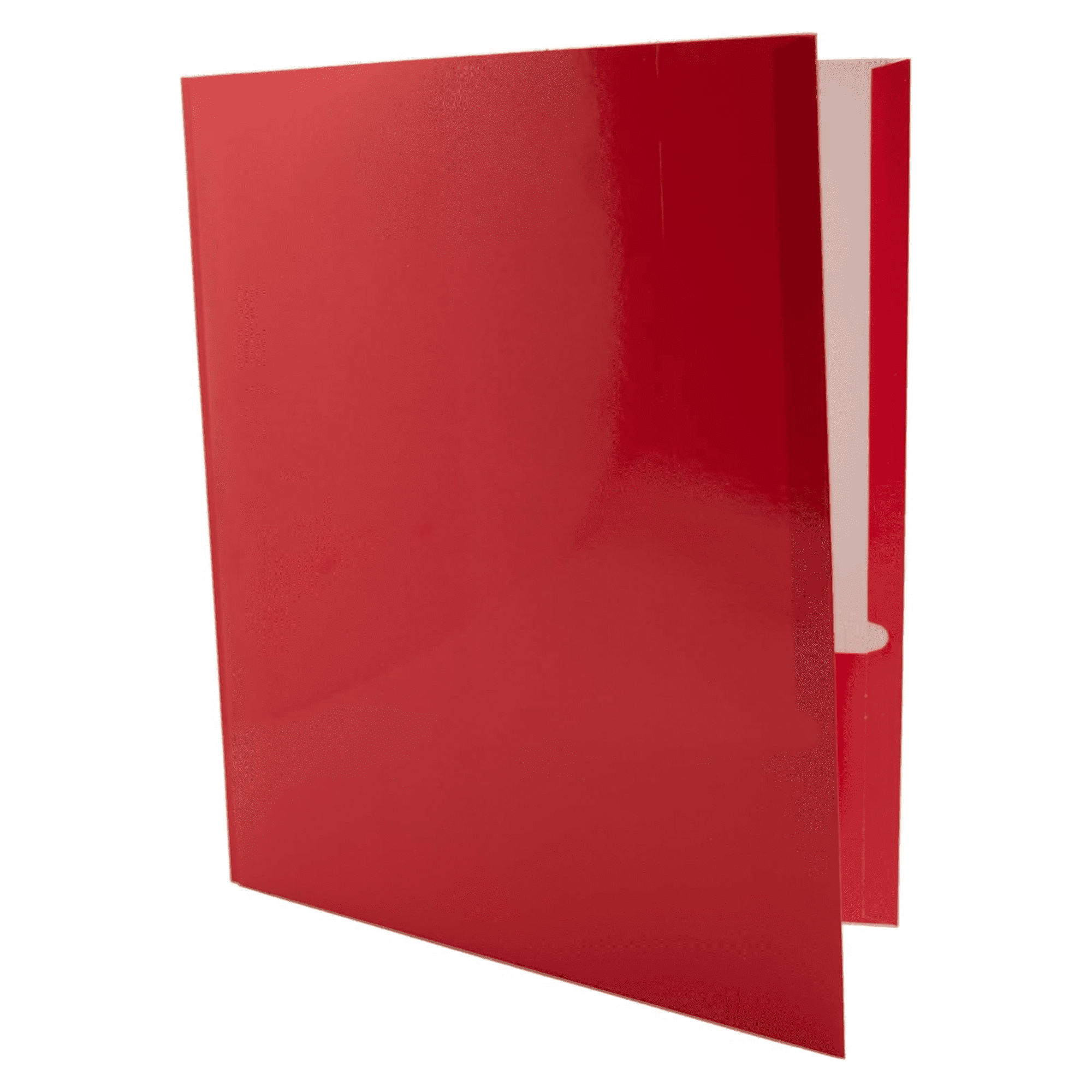 School Supply Boxes | (Red) Three Prong, Two Pocket Folders | 50 Pack | Letter Size Folders for the Classroom & Office