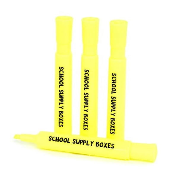 School Supply Boxes | Yellow Highlighters | 500 Pack | Bold Chisel Tip, Low-Odor Highlighters