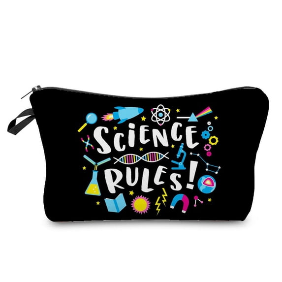 School Teacher Gift Organizer Pouch Bag Custom Made Makeup Bag for Women Personalized Travel Makeup Bag Portable Cosmetic Bag