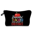 thumbnail image 1 of School Teacher Gift Organizer Pouch Bag Custom Made Makeup Bag for Women Personalized Travel Makeup Bag Portable Cosmetic Bag, 1 of 5