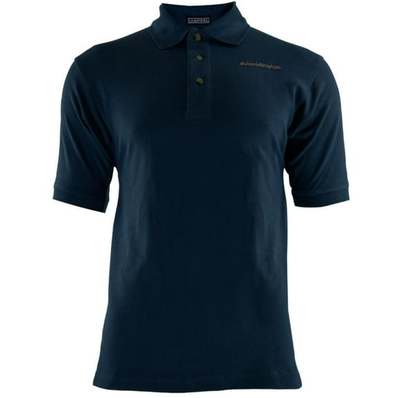 School Teacher Patch Navy Adult Polo T-Shirt - Small