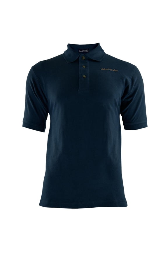 School Teacher Patch Navy Adult Polo T-Shirt - Small