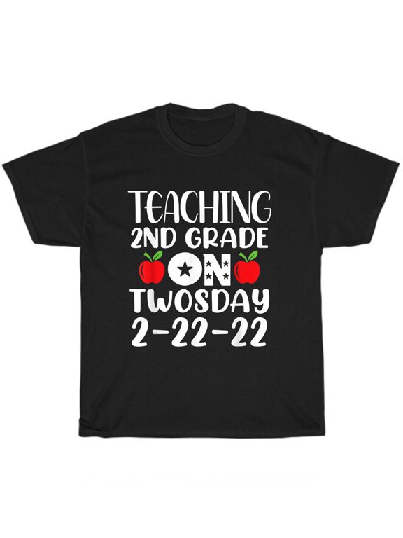 School Teacher Teaching 2nd Grade On Twosday 2-22-22 Matching Group Gift T-Shirt