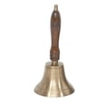thumbnail image 1 of School Teachers Brass Plated Bell with Wooden Handle, 1 of 1