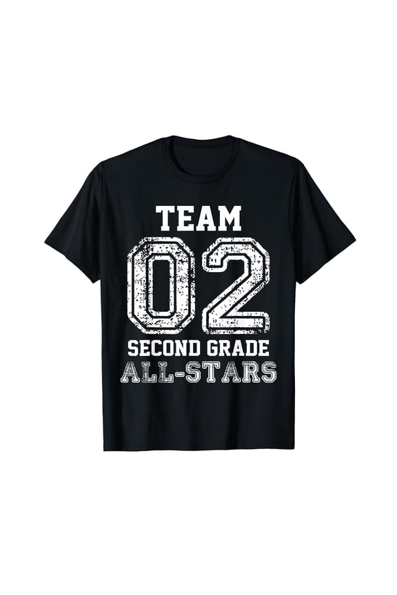 School Team 2nd Grade All-Stars Sports Jersey T-Shirt
