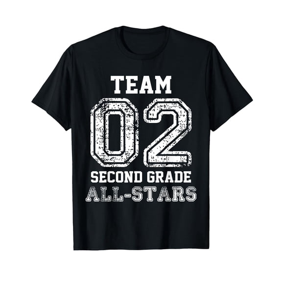 School Team 2nd Grade All-Stars Sports Jersey T-Shirt