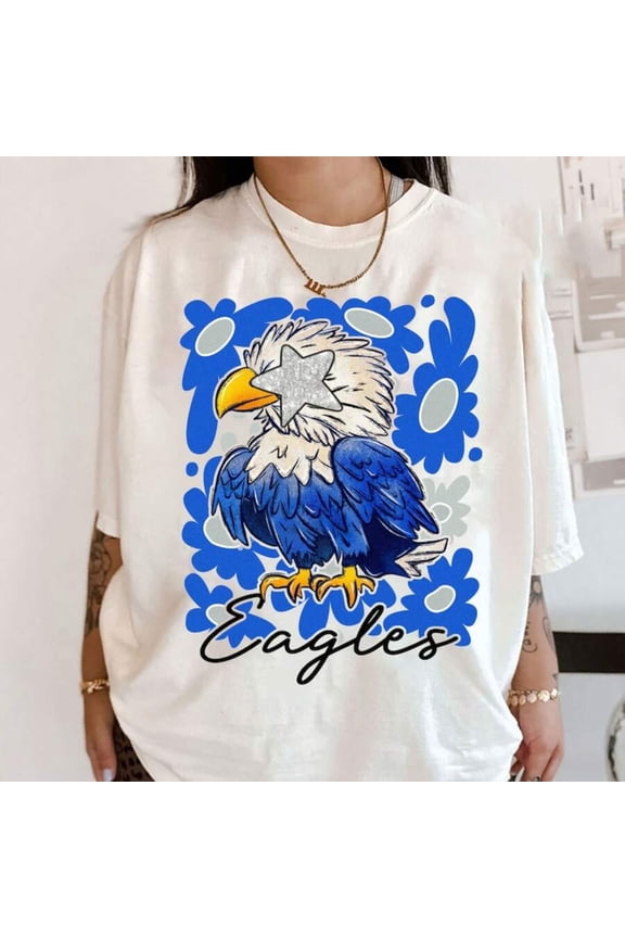 School Team Shirts, Mascot Shirts, School Spirit T-Shirt, Favorite Sports Team T-Shirt, Team Mascot T-Shirt, School Logo Shirt Oversized Shirts For Women,Spring Shirts For Women 2025