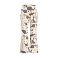 thumbnail image 1 of School Uniform Dress for Girls Wide Leg Casual Pants for Tots with Fit Everyday Wear for School Outdoors Beige 9-10 Years, 1 of 3