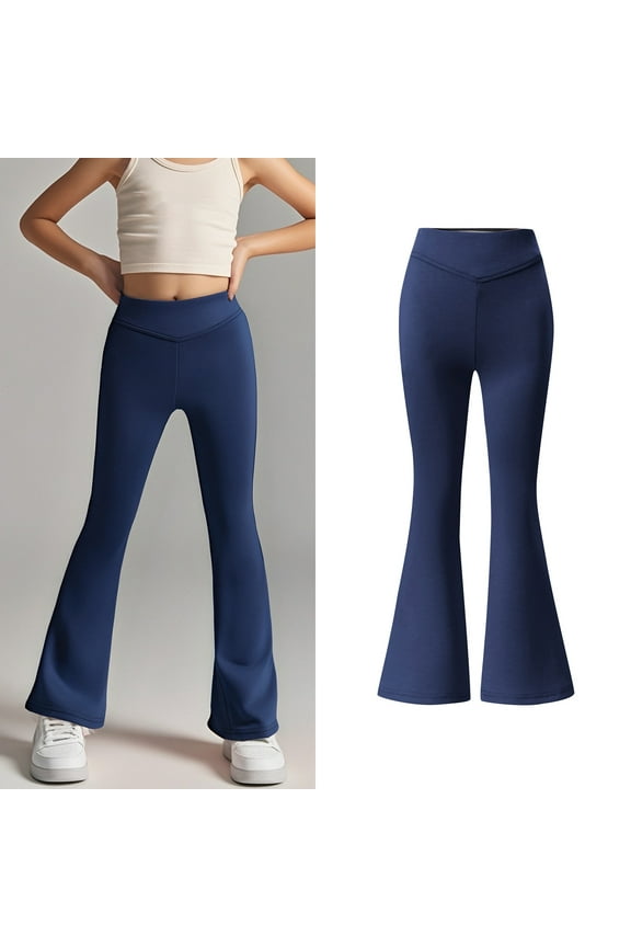 School Uniform for Girls Skinny Fit Stretch Pants with Pockets Flare Leg Pants Navy Pants for Girls Uniform Back To School Clothes for TeenGirls Girls Pants Size 11-12 Years Girls Clothes