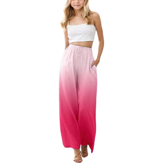 School Uniform Pant Zipper and Pockets Kids Hip Hop Dance Trousers Flare Leggings Bell Bottoms Beach Holiday Outfits Pants Kids Clothes Watermelon Red 14-15 Years