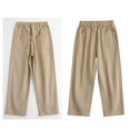 thumbnail image 1 of School Uniform Pants for Boys Dress Pants Elastic Waist Pants with Pockets Khaki Pants for Girls Back To School Slim Fit Girls Trousers Size 13-14 Years, 1 of 7