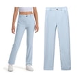 thumbnail image 1 of School Uniform Pants for Girls Skinny Fit Kids Dress Pants with Pockets Straight Pants Blue Pants for Girls Uniform Back To School Clothes Kids Tween Girl Clothing 5-6 Years, 1 of 5