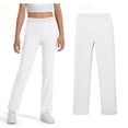 thumbnail image 1 of School Uniform Pants for Girls Skinny Fit Kids Dress Pants with Pockets Straight Pants White Pants for Girls Back to School Clothes for Teen Girls Kids Girls Pants Size 9-10 Years, 1 of 6