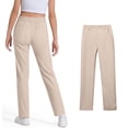 thumbnail image 1 of School Uniform Pants for Girls Pants Stretch Pants with Pockets Straight Pants Beige Pants for Girls Back to School Outfits for Girls Girls Outfits Size 13-14 Years, 1 of 6