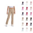 thumbnail image 1 of School Uniform Pants for Girls Boys 2025 Trendy Stretchy Elastic Waist Straight Leg Dress Pants with Pockets, 1 of 5