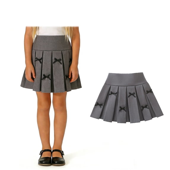 School Uniform Skirts Pleated Skirt for Girls Grey Girl School Uniform Kids Uniform 4-5 Years